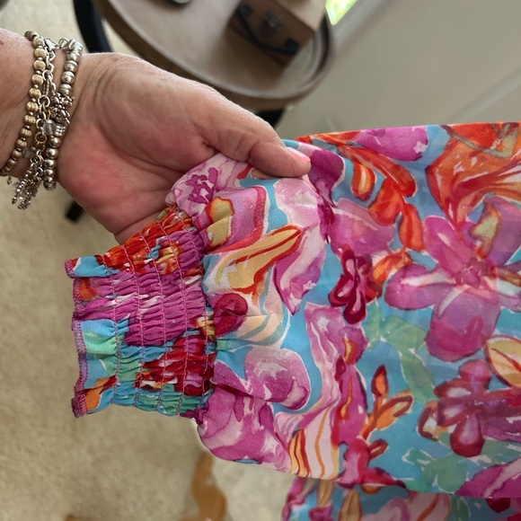 BELLE, Susan Gravel Multicolor Floral Blouse - Picture 4 of 9